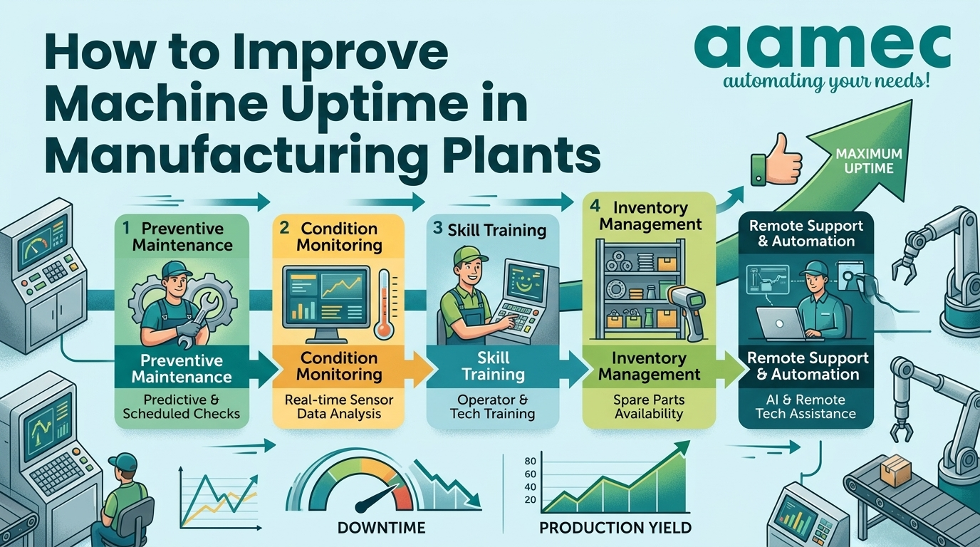 You are currently viewing How to Improve Machine Uptime in Manufacturing Plants